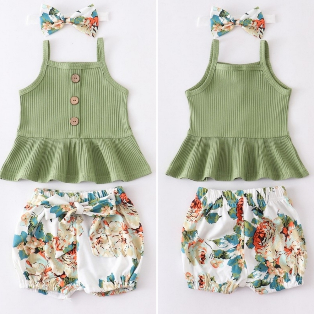 Bloom Baby 3 Pcs Floral Set